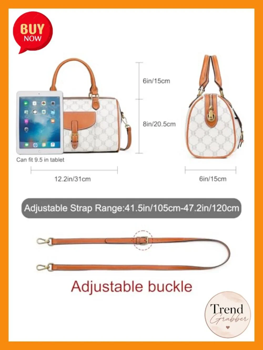 Vegan Leather Vintage Barrel Bag Top Handle Satchel Crossbody Purse